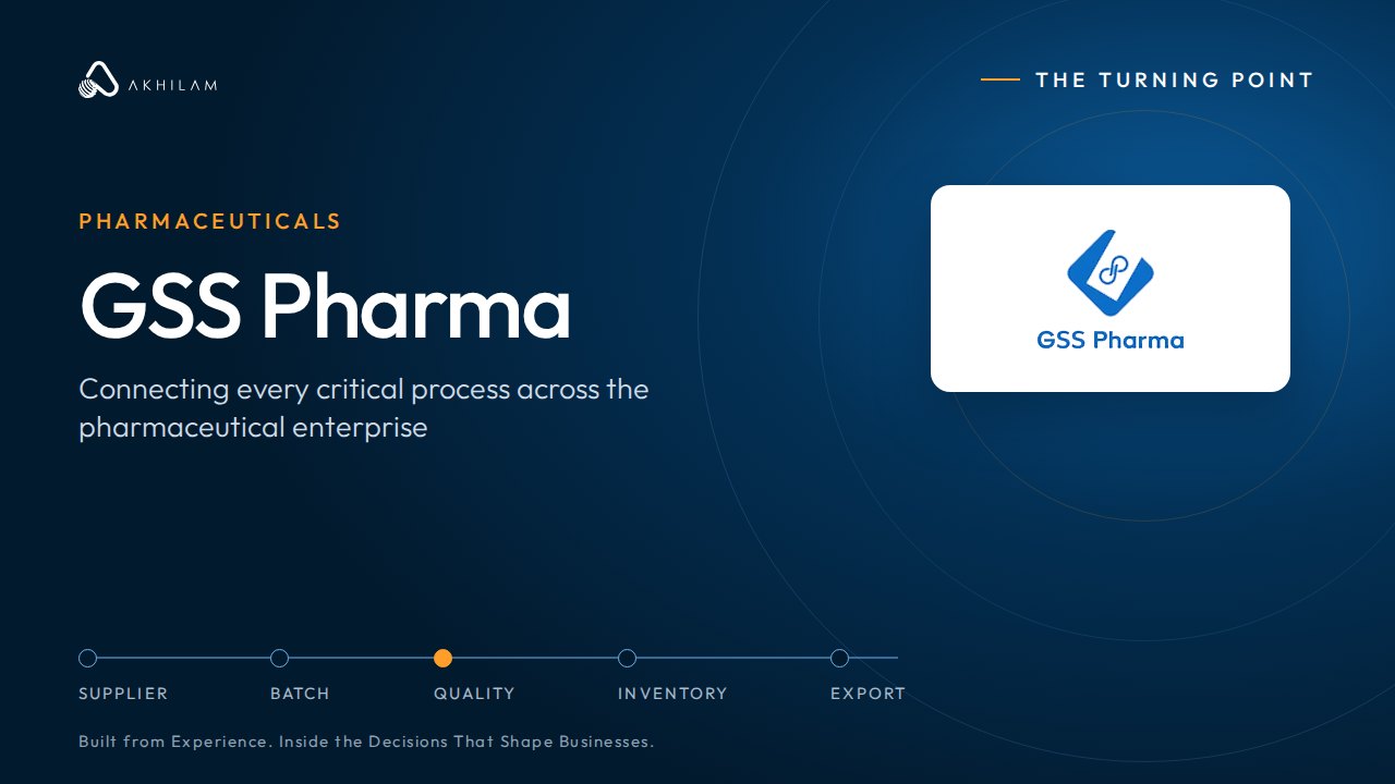 The Turning Point — GSS Pharma Private Limited