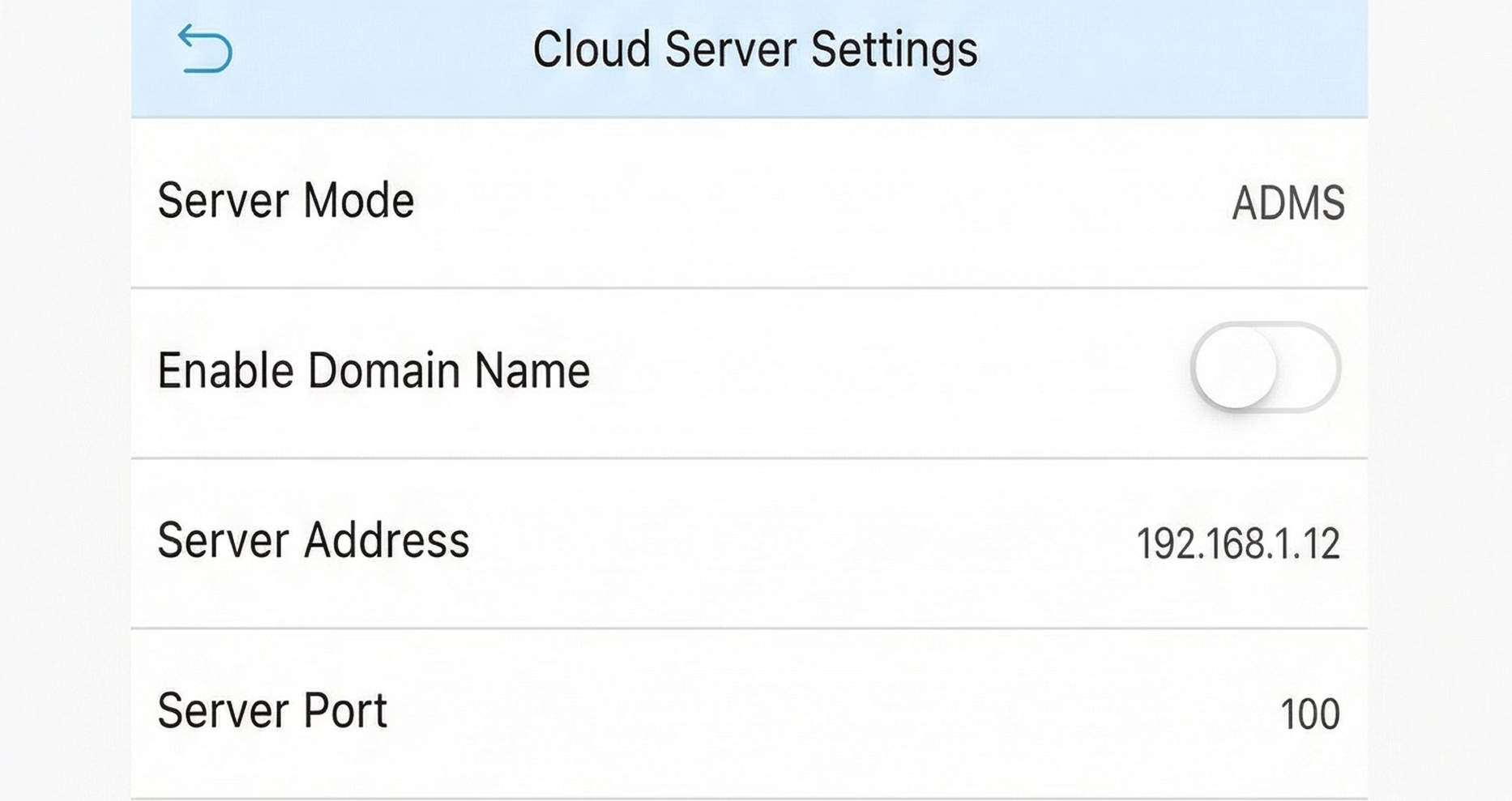 Device Cloud Server Settings